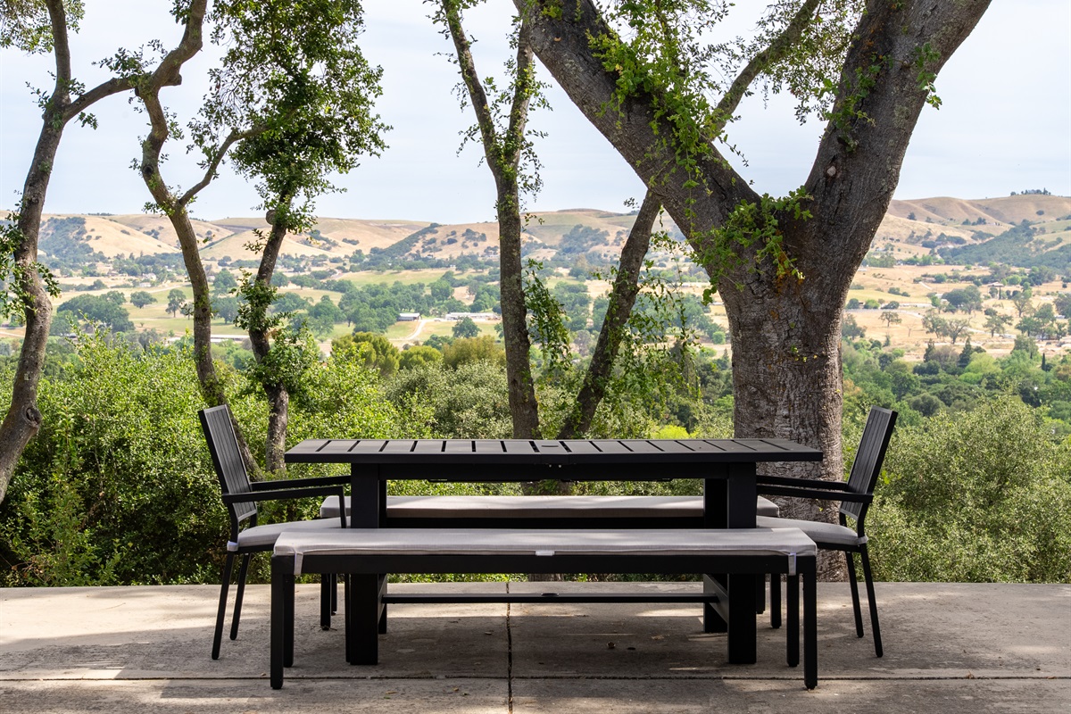 Step outside and enjoy quiet moments with a view. 
