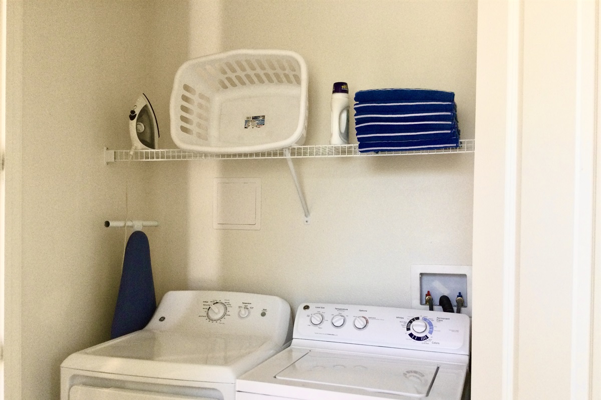 Private, on-site laundry