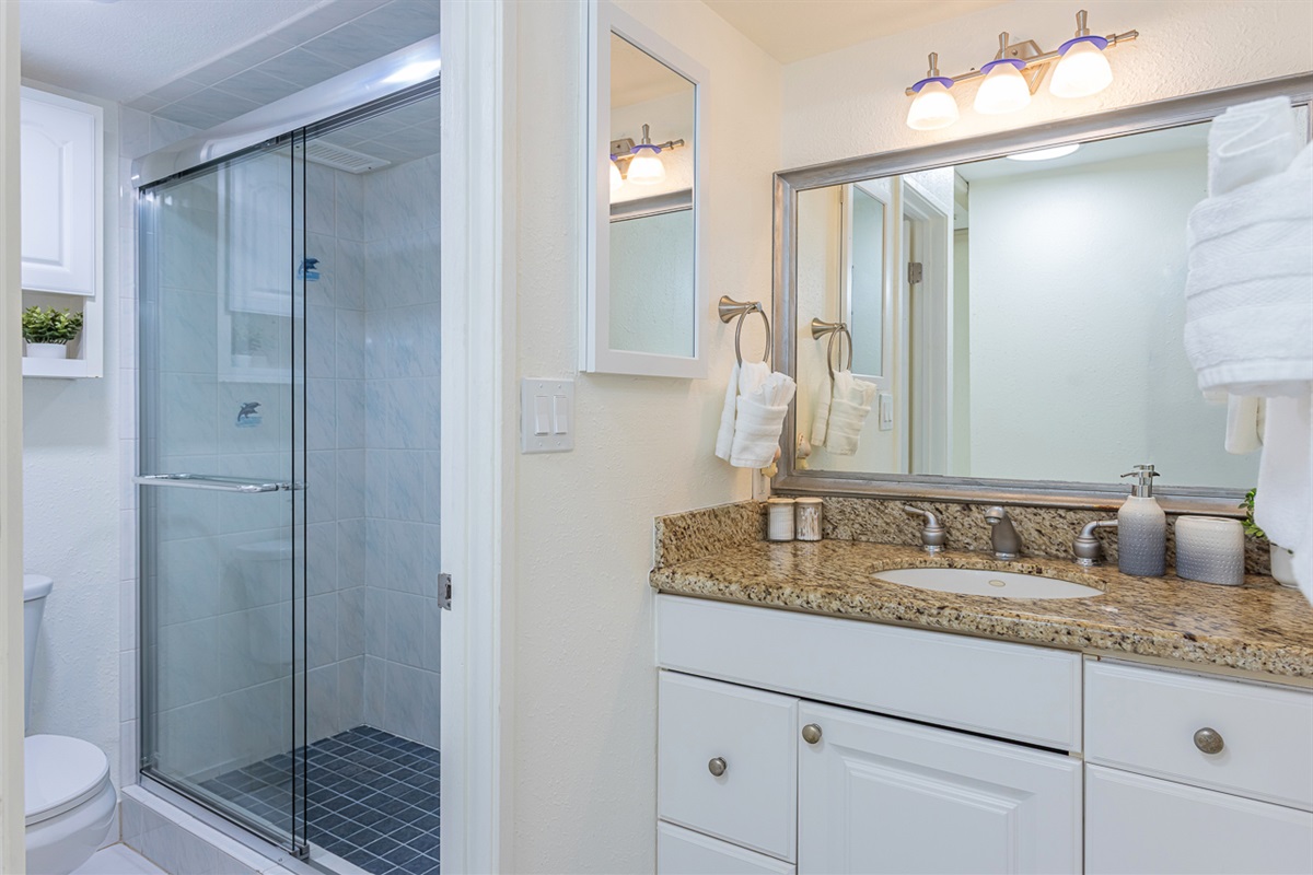 Full Bathroom with Separate Vanity Space