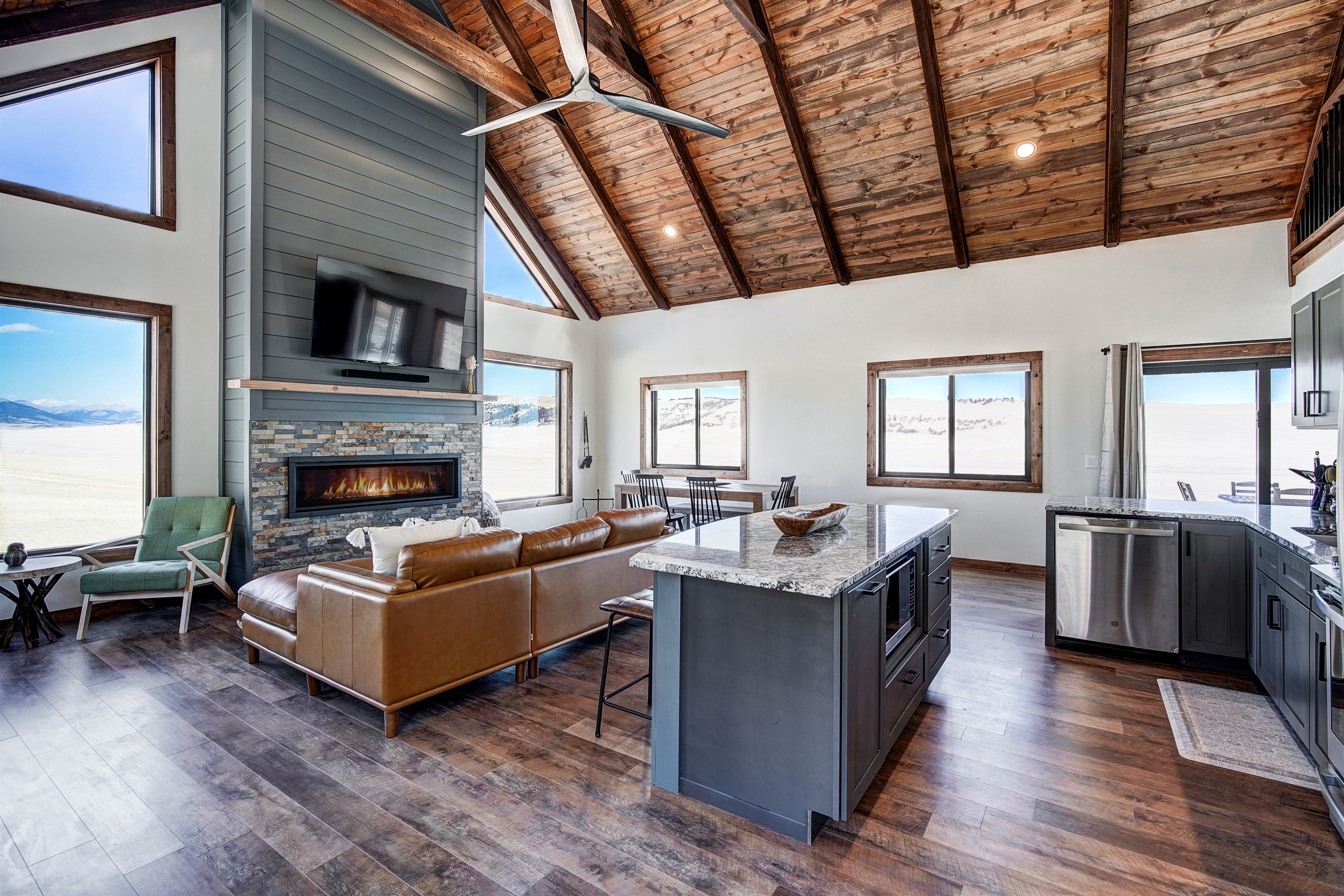 Surprisingly roomy and open! [Great Room, Kitchen, Main Level]