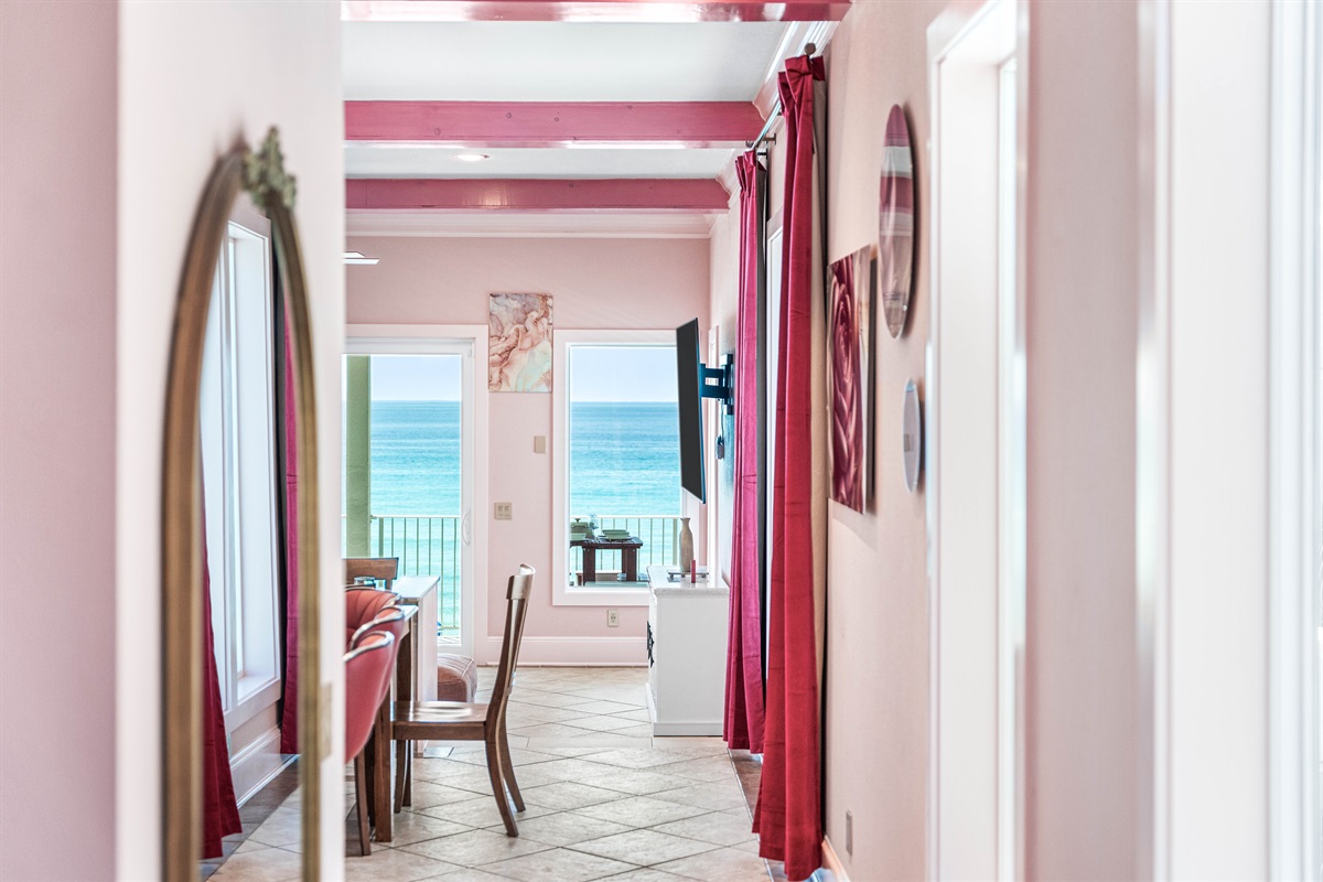 Second Floor | Entrance to Open Concept Kitchen, Dining and Living Areas