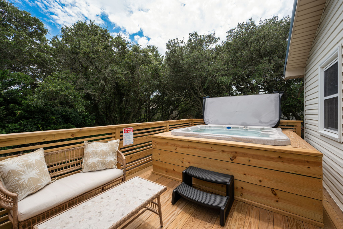 Private Hot Tub And Seating