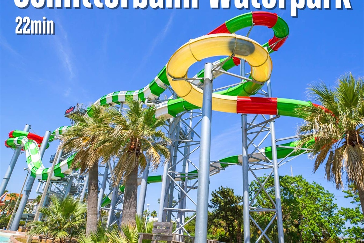 The Schlitterbahn Waterpark is a must-visit while on the island!