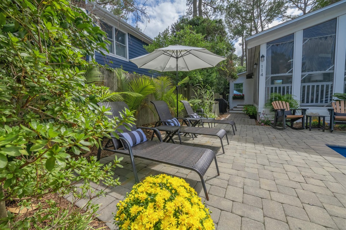 Lounge by your private pool