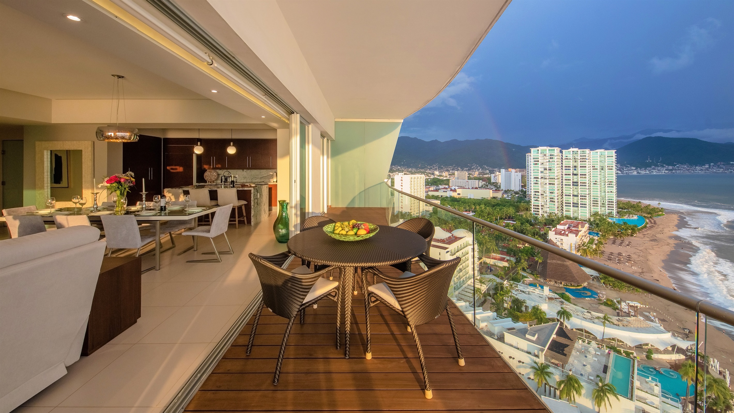 City Views from Balcony off Living Room