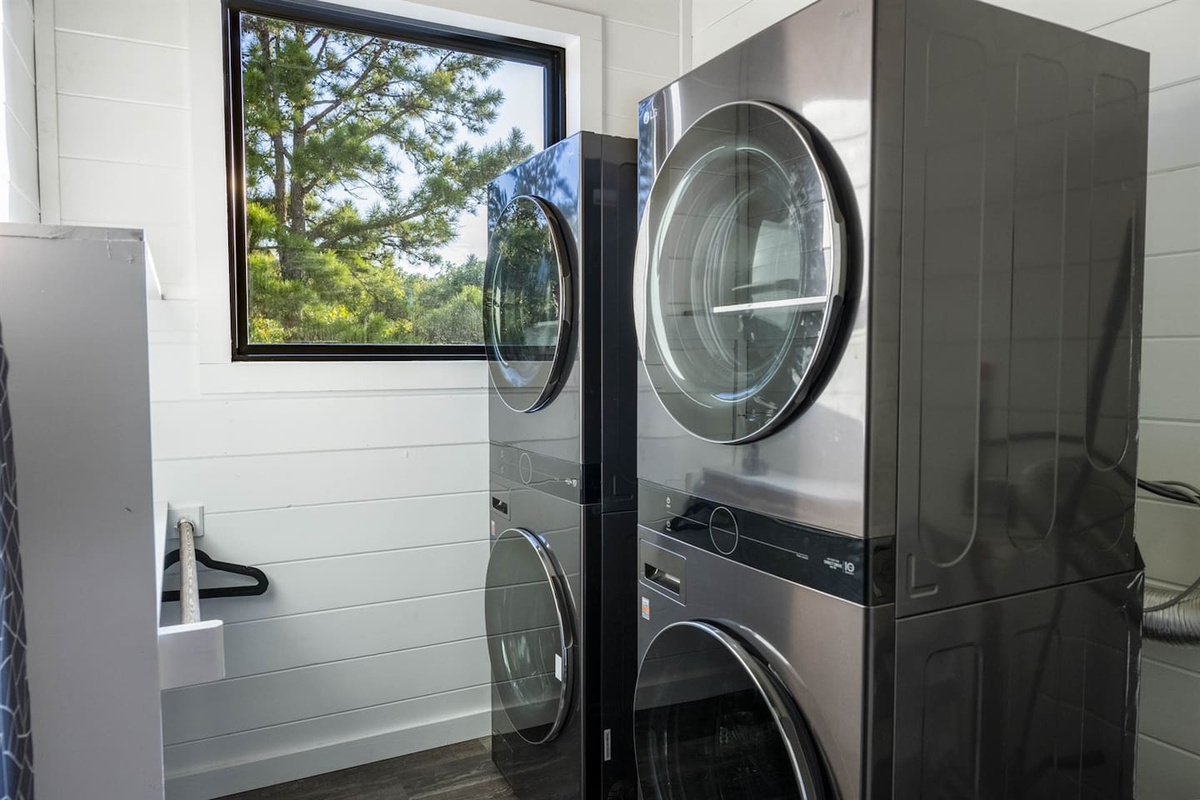Double set of washer and dryers