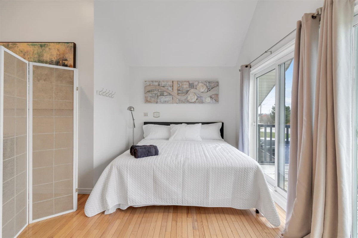 Extra open concept bedroom. 2nd level king bed