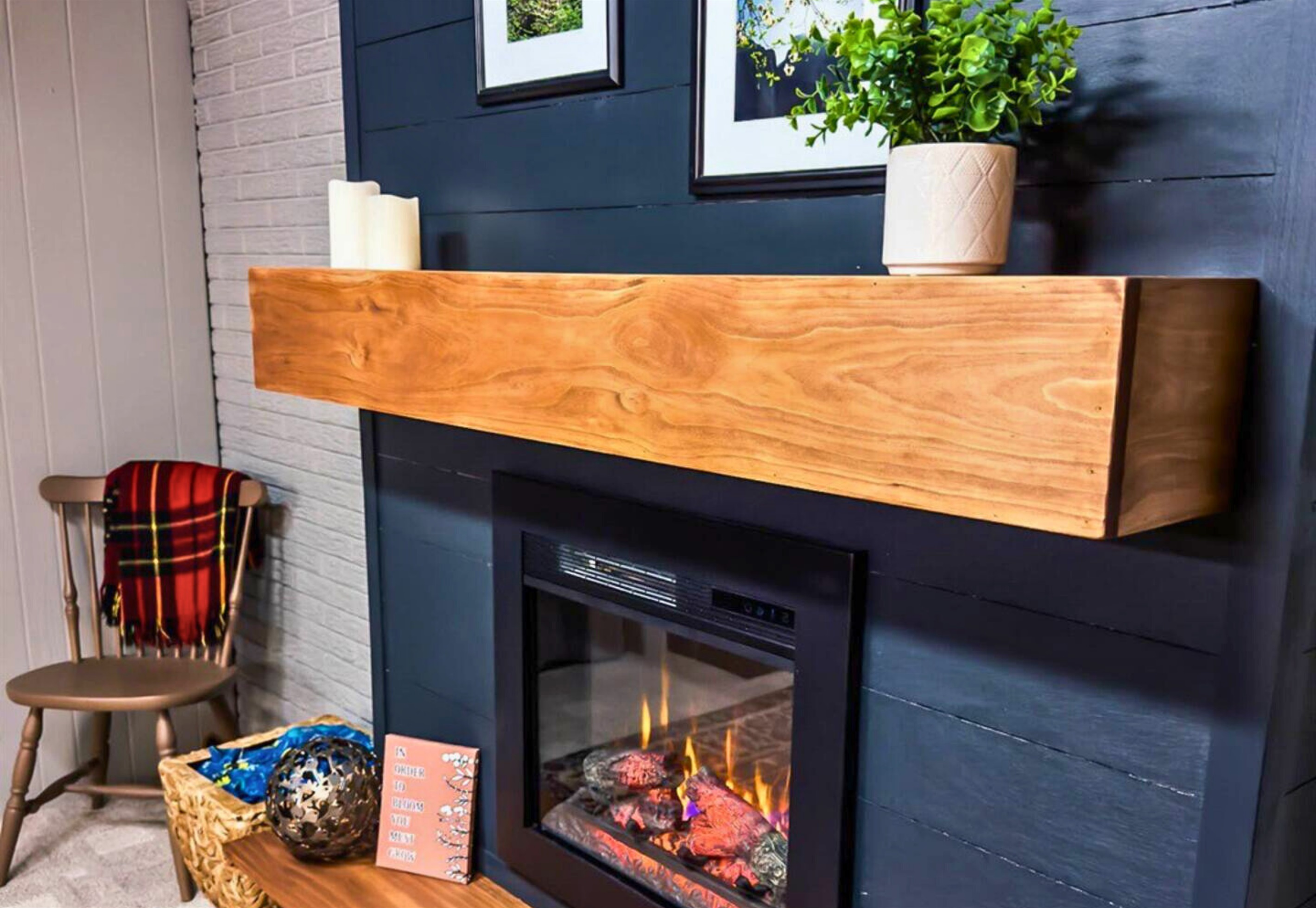 Cozy Up by the Fireplace on the Lower Level in the Second Living Room