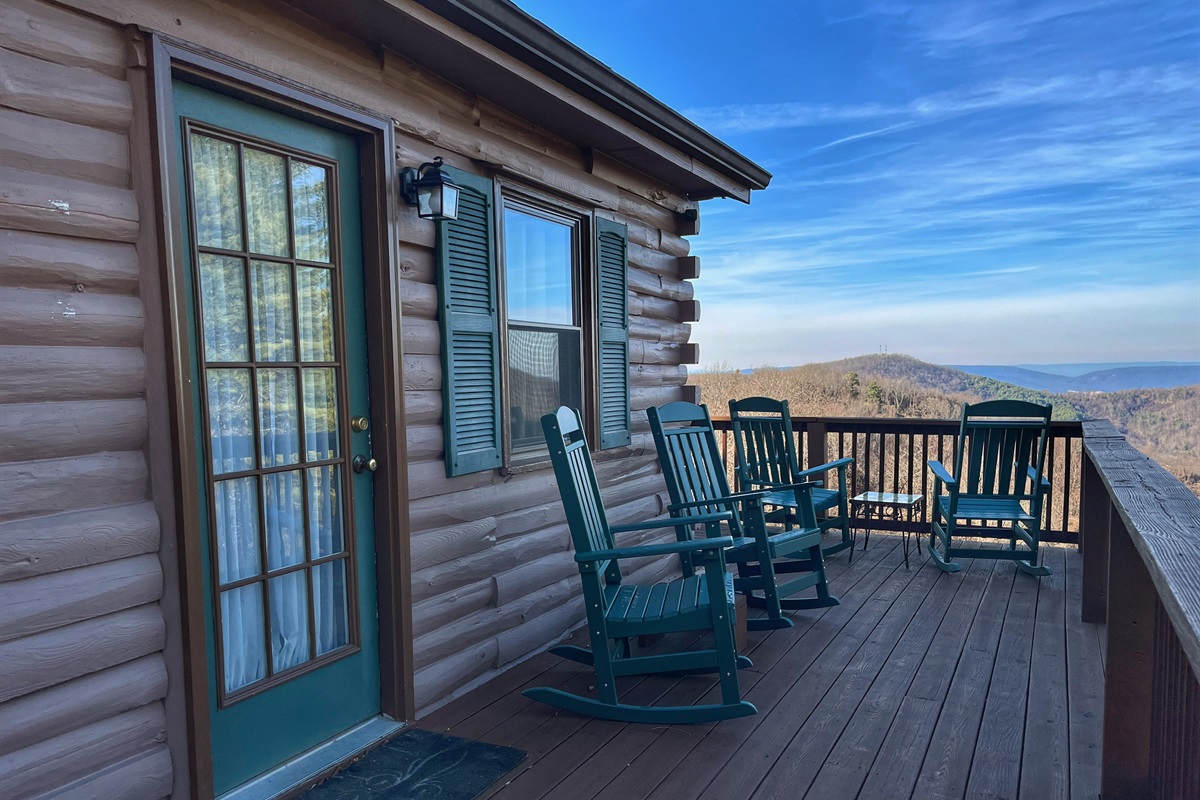 Lots of deck seating with incredible views!