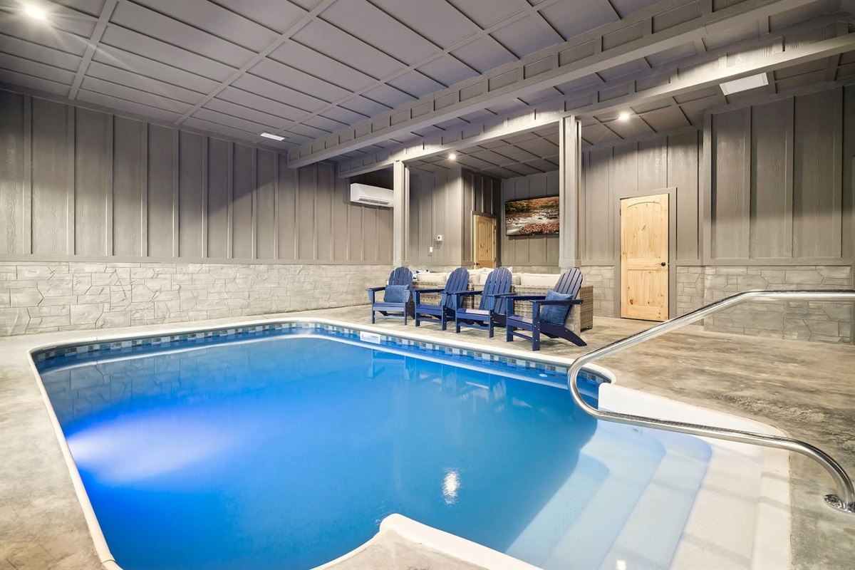 Private indoor heated pool