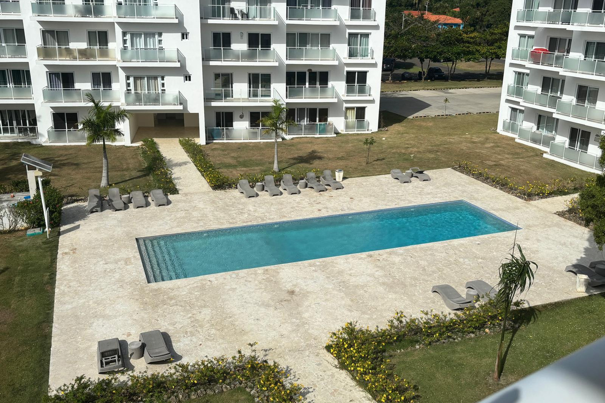 Pool view from balcony