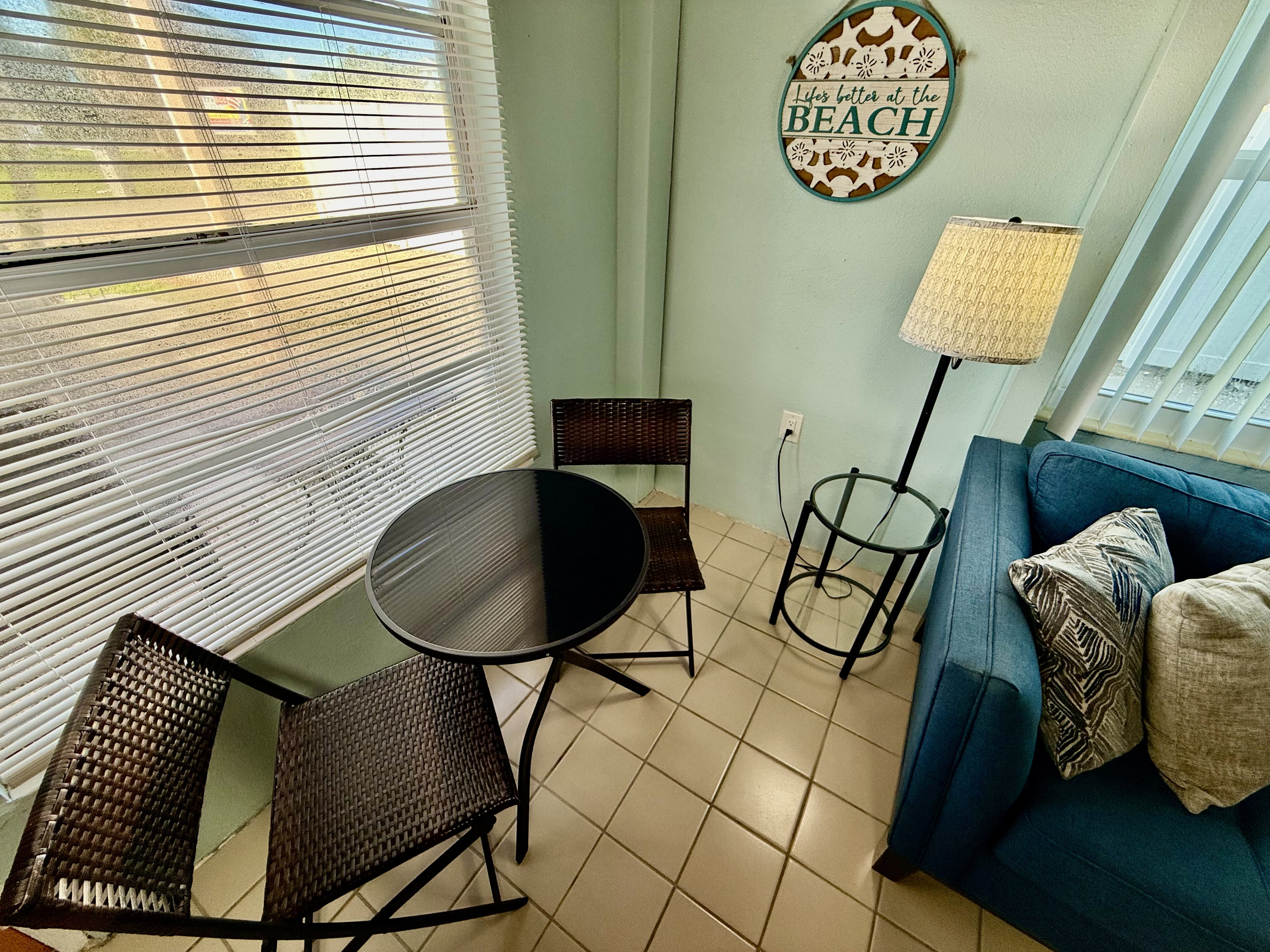 Bright and happy coffee nook