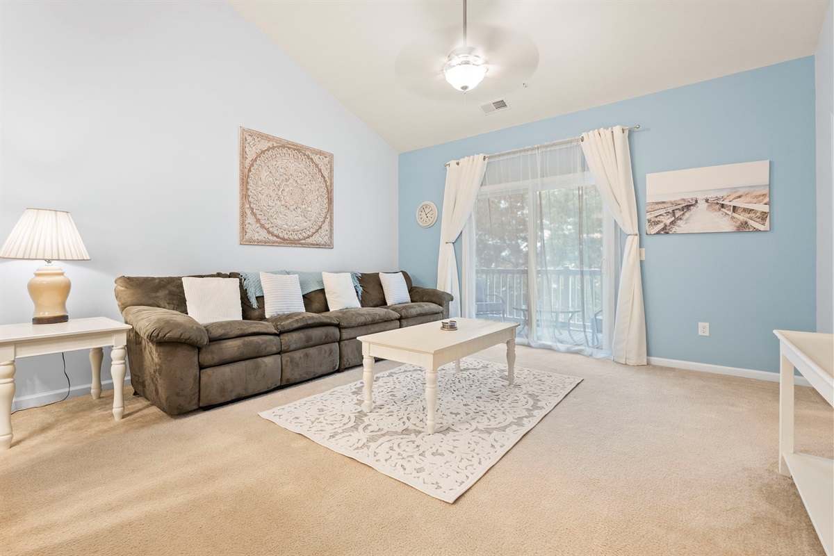 Living Room with Queen Size Sleeper Sofa