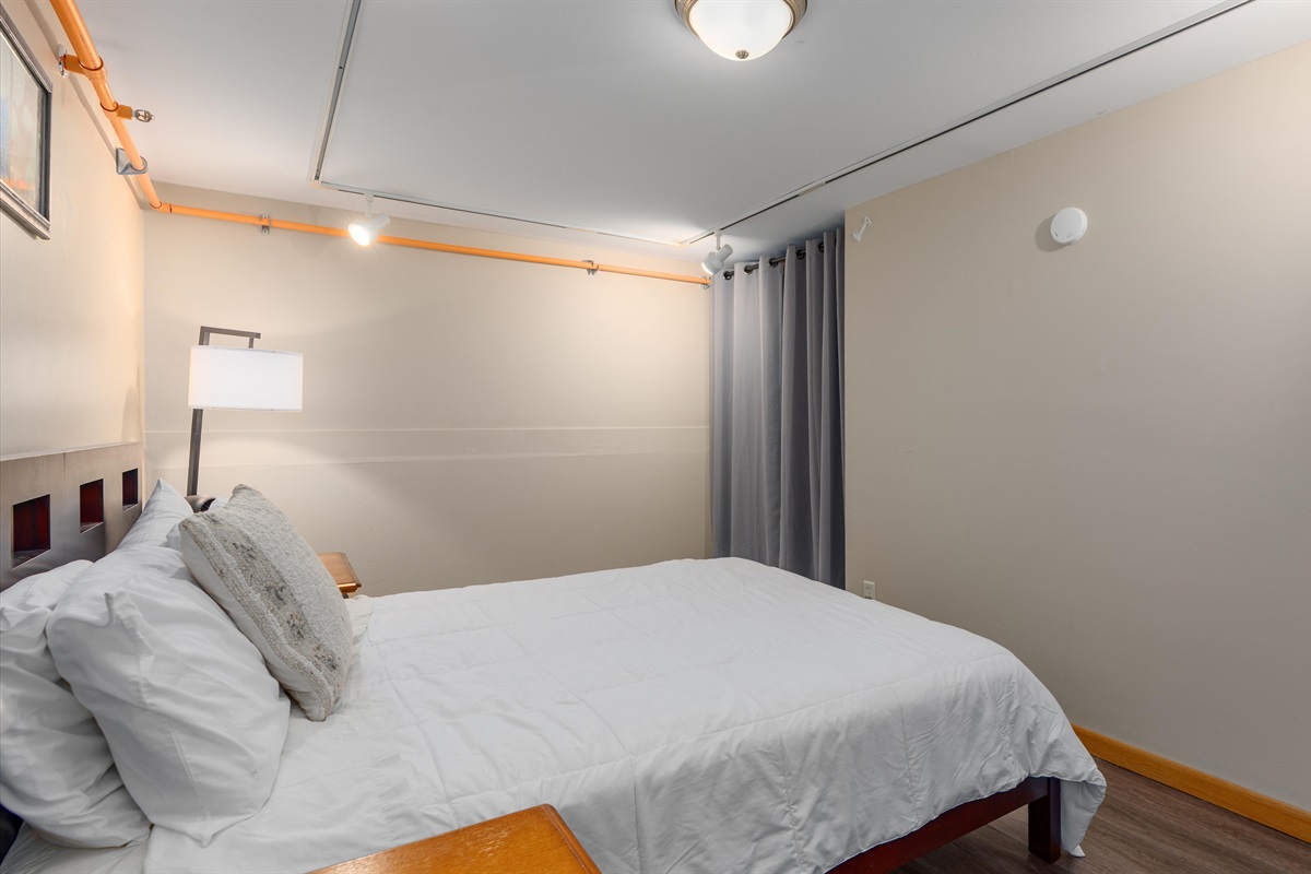 There's a small closet and luggage racks for your use.