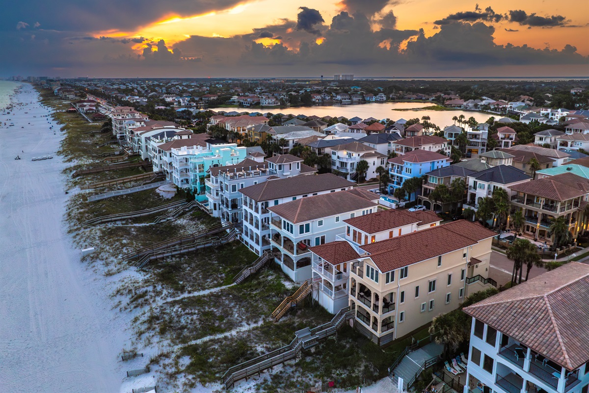Pink Palace | Neighborhood Sunset View