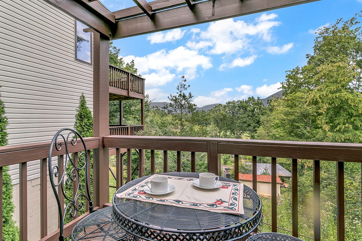View from Large Pergola in fenced side-yard