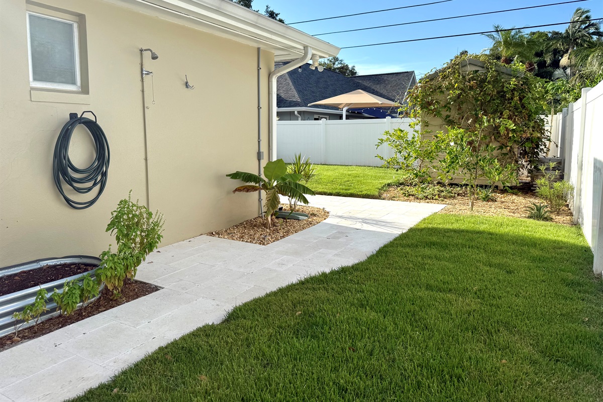 Backyard - Outdoor Shower