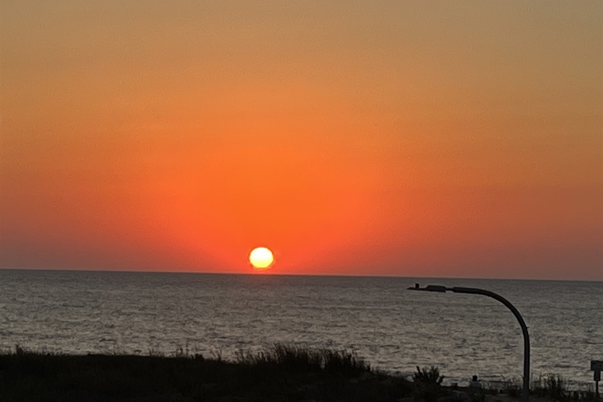 Watch beautiful sunrises from balcony