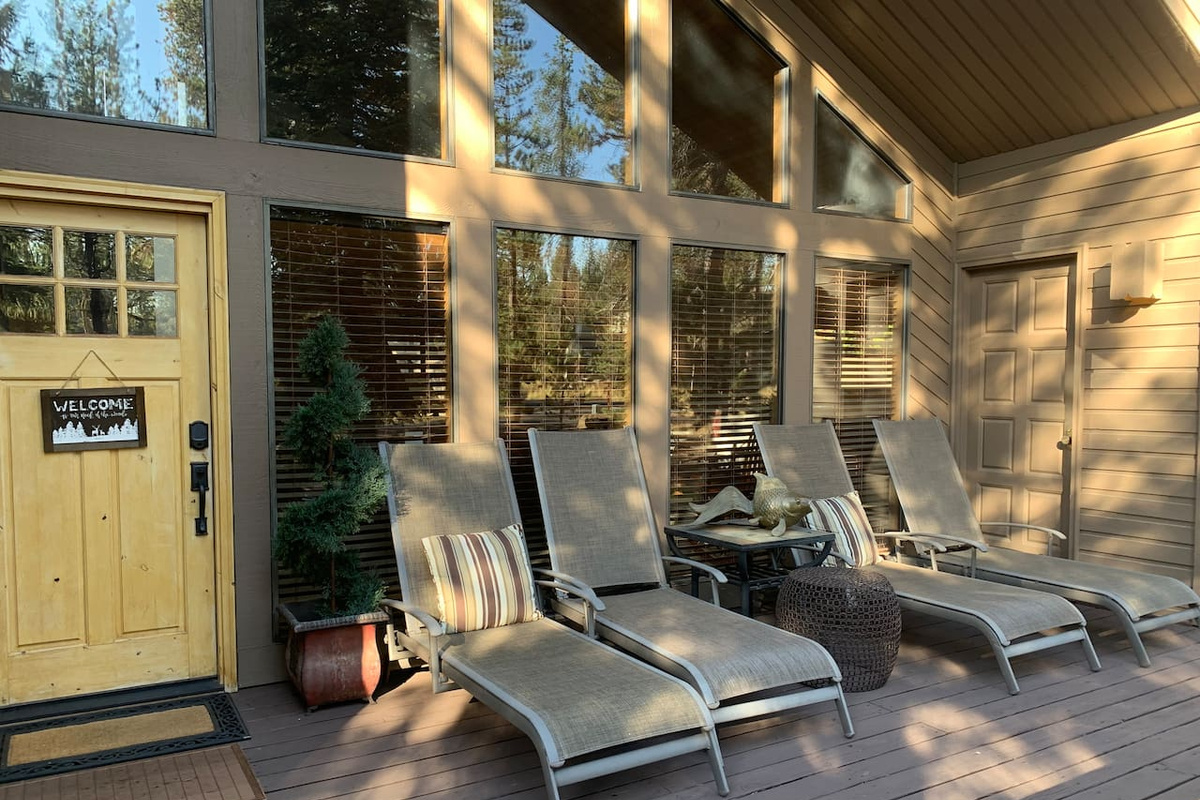 Sit back and relax and watch the kids ride around the loop from the front porch!