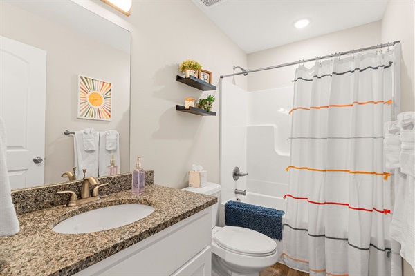 Third full bath on second level.