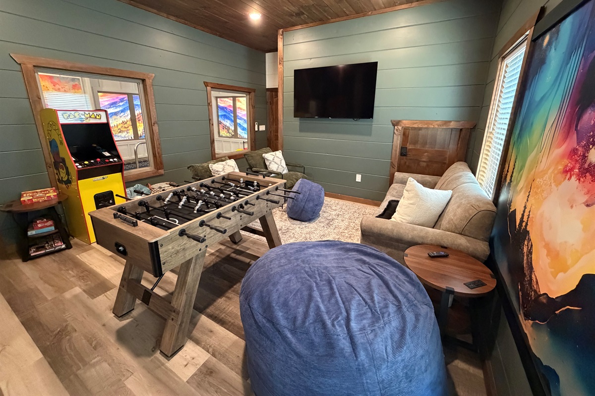 Recreation room has lots to do for everyone
