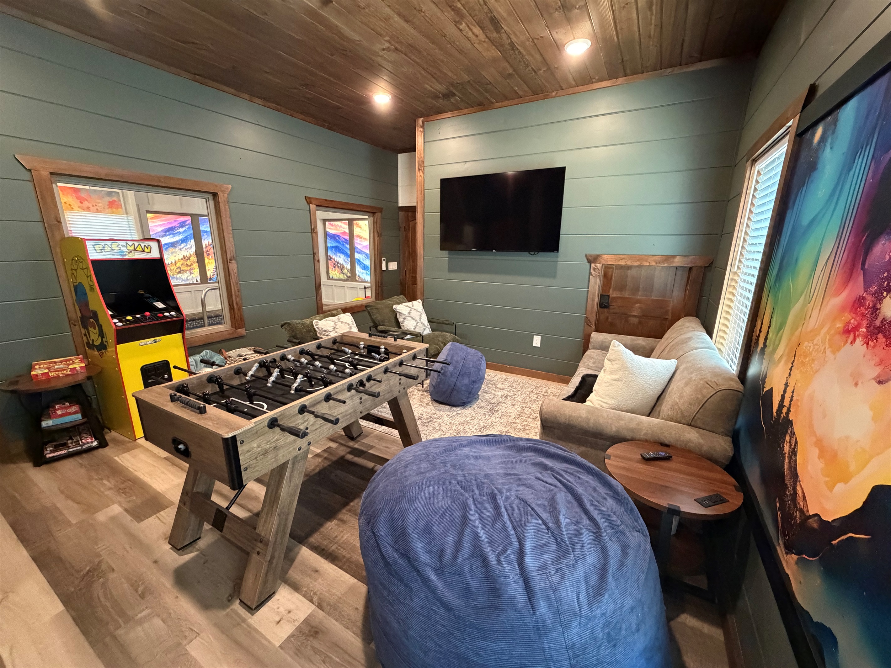 Recreation room has lots to do for everyone