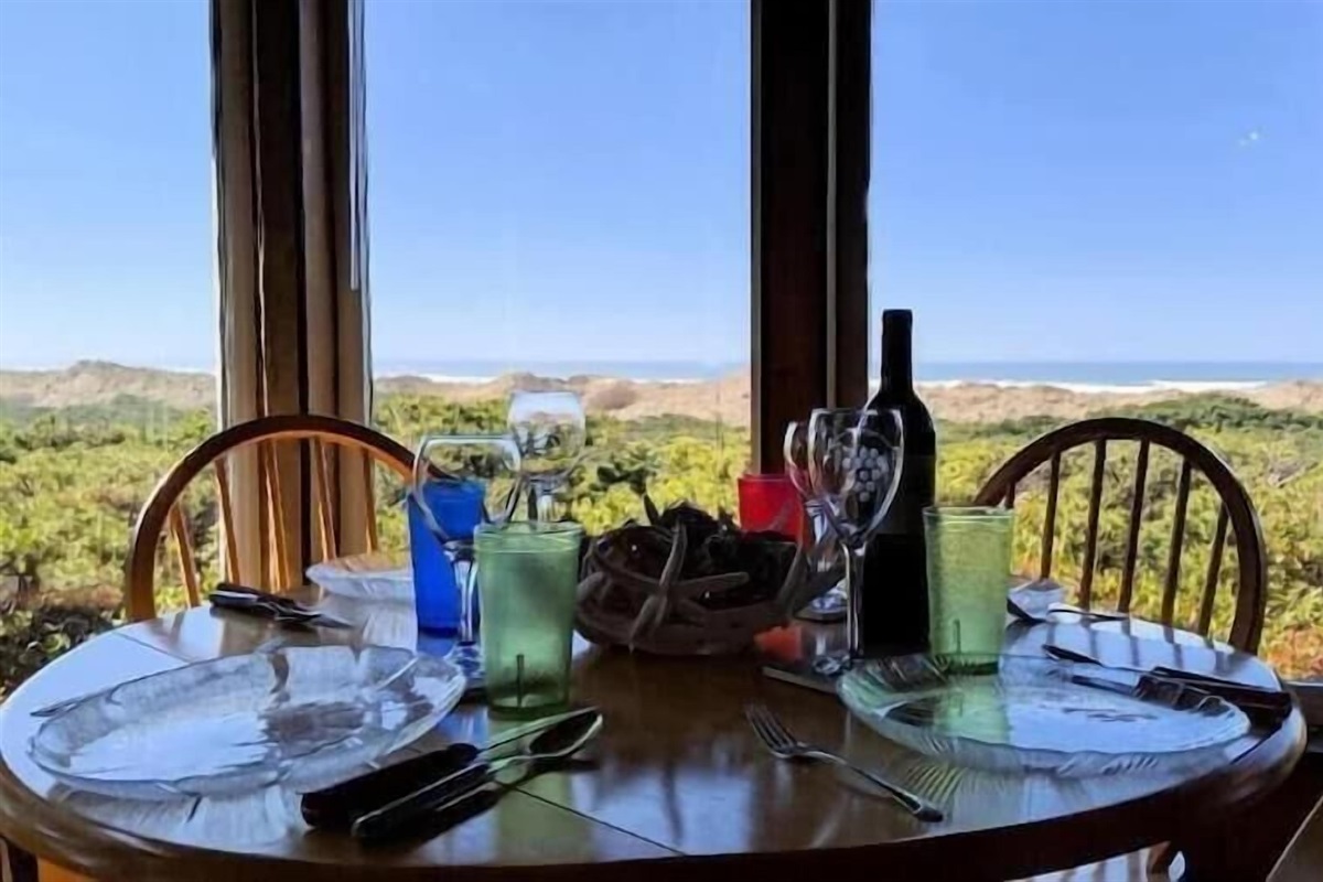 Table for 4 in Living room - play a game, do a puzzle or enjoy a meal
