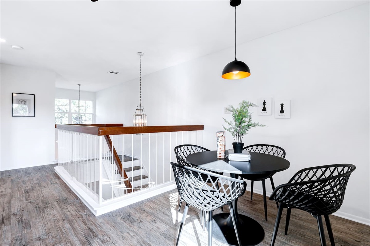 Upstairs Living Room with 4 person seating area