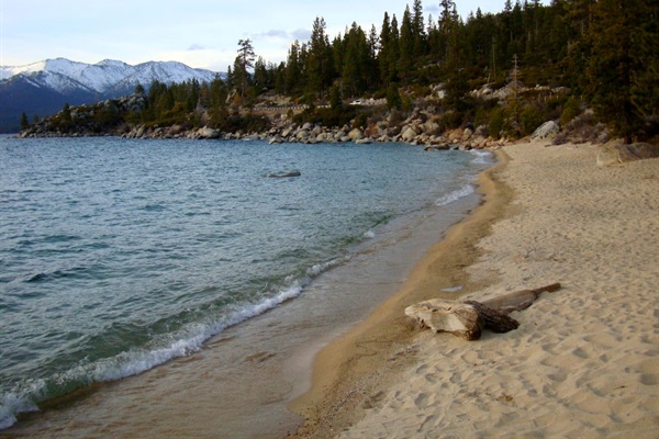 Sand Harbor, a 5-minute drive. Shuttle  available during summer.