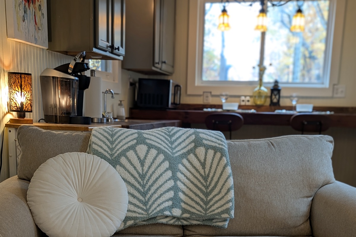 Snuggle up on the couch