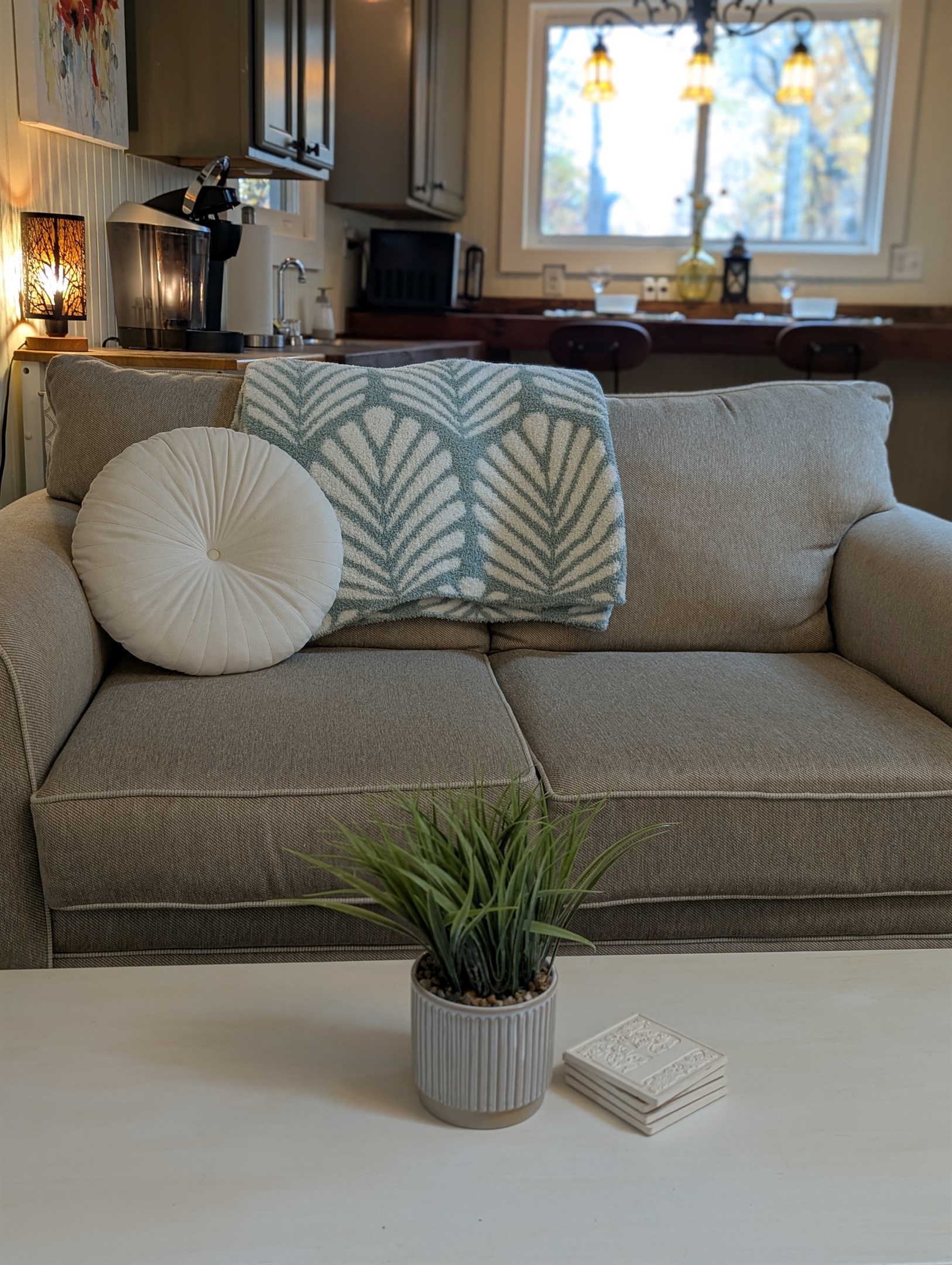 Snuggle up on the couch