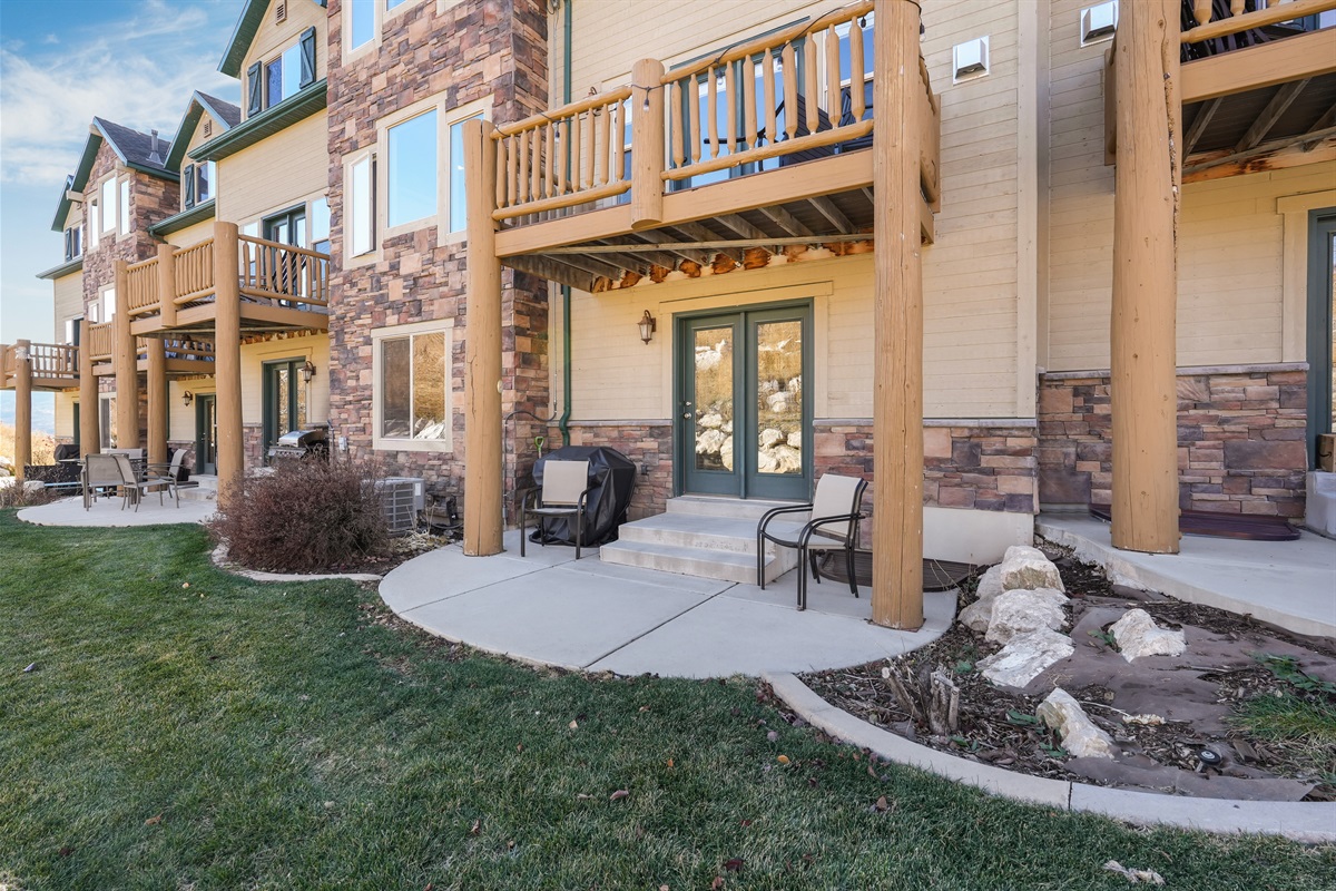 Outdoor patio space perfect for enjoying a quiet evening or a bit of fresh air.