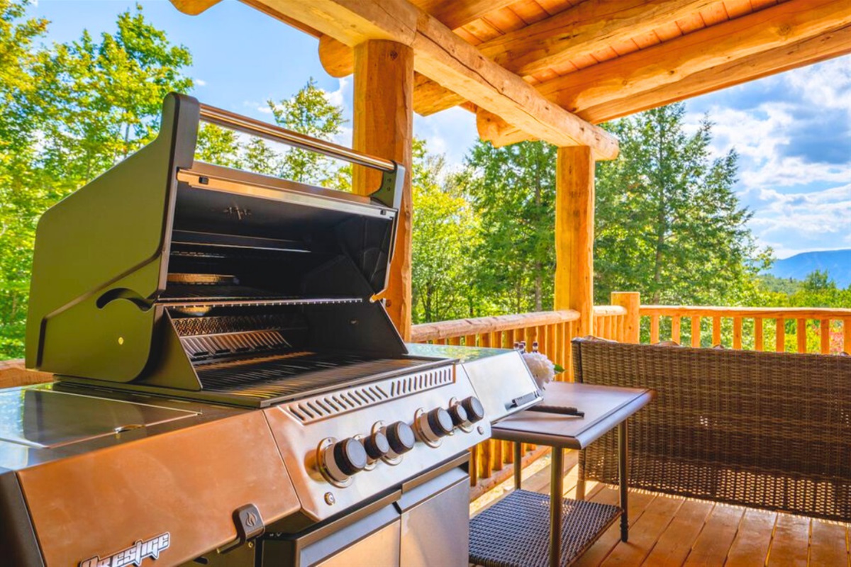 Fire up the grill and enjoy outdoor dining with family and friends.