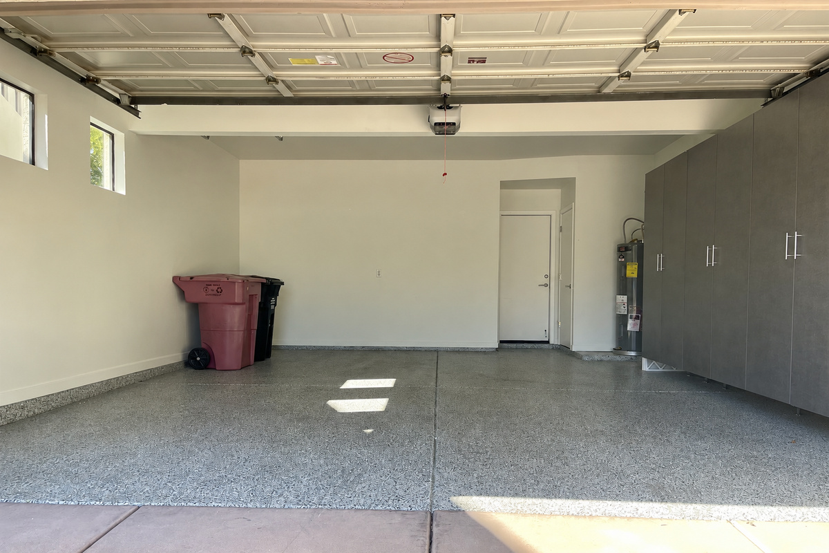 2-Car Garage: EV charger (bikes not included)