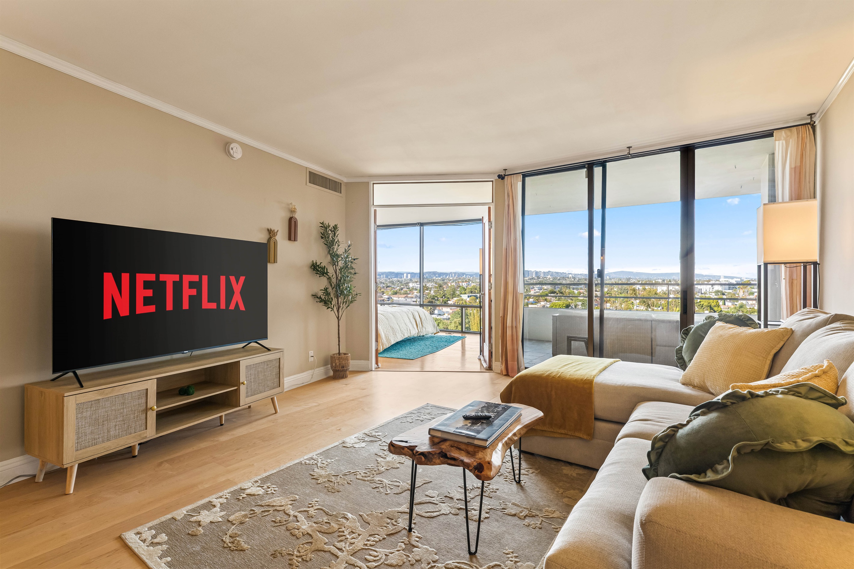 Living room sofa turns into queen, memory foam, pull out bed