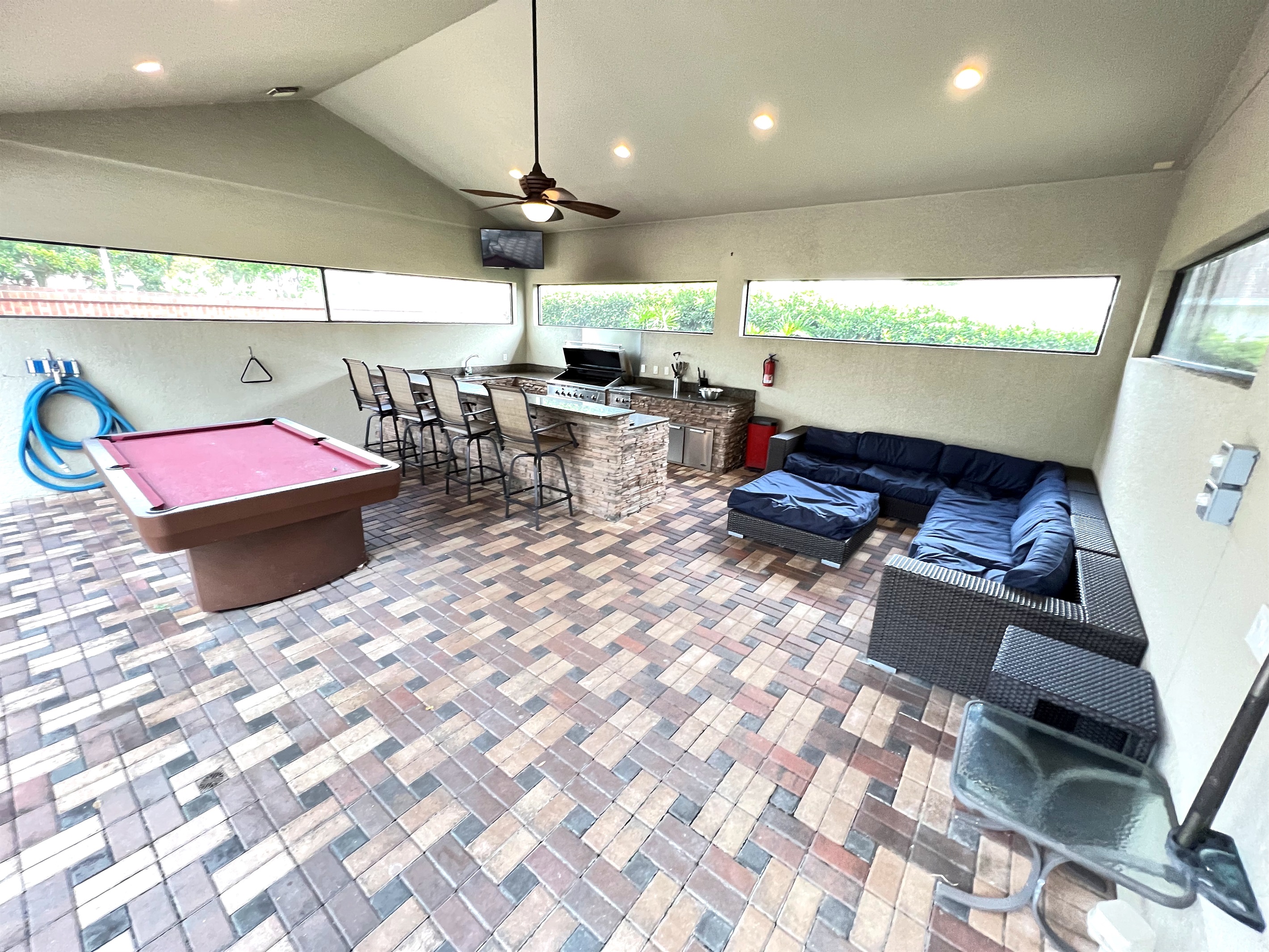 Summer Kitchen & Pool Table