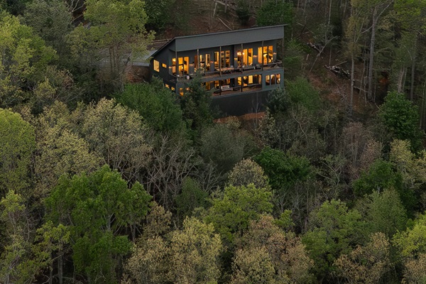 Secluded Setting | Private retreat nestled in the trees with complete mountain privacy