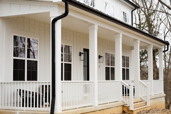 Enjoy a massive covered front porch. Sidewalk/landscaping to be installed soon, pending weather cooperation.