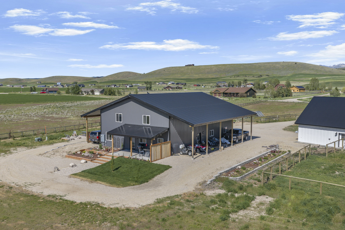 Ariel view of the home.