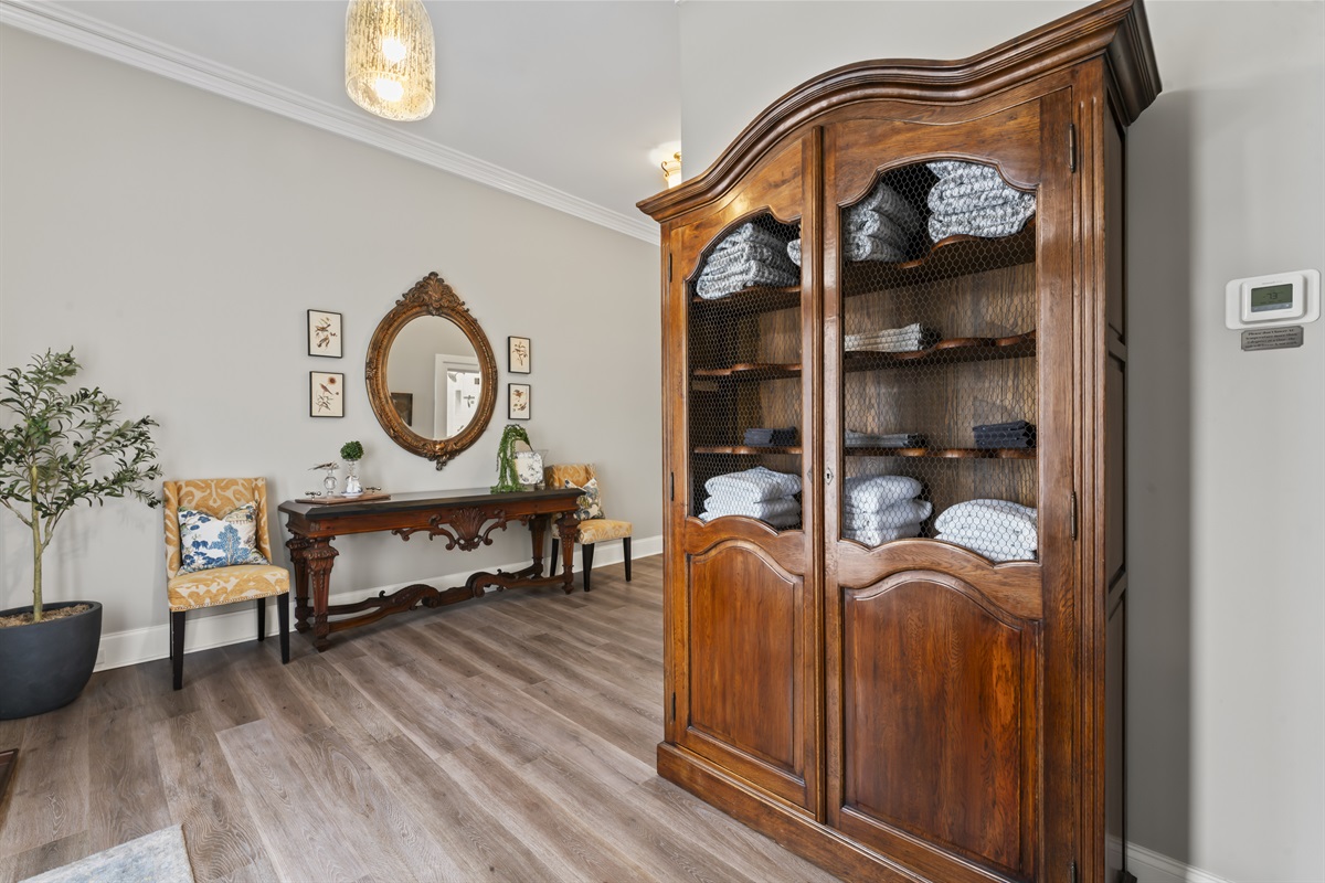 Linen French Country Armoire