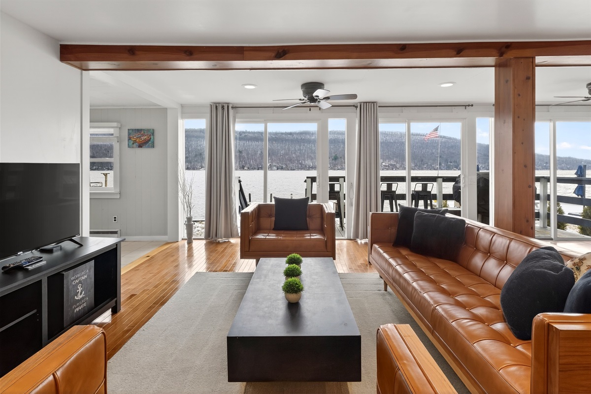 Living room with beautiful views