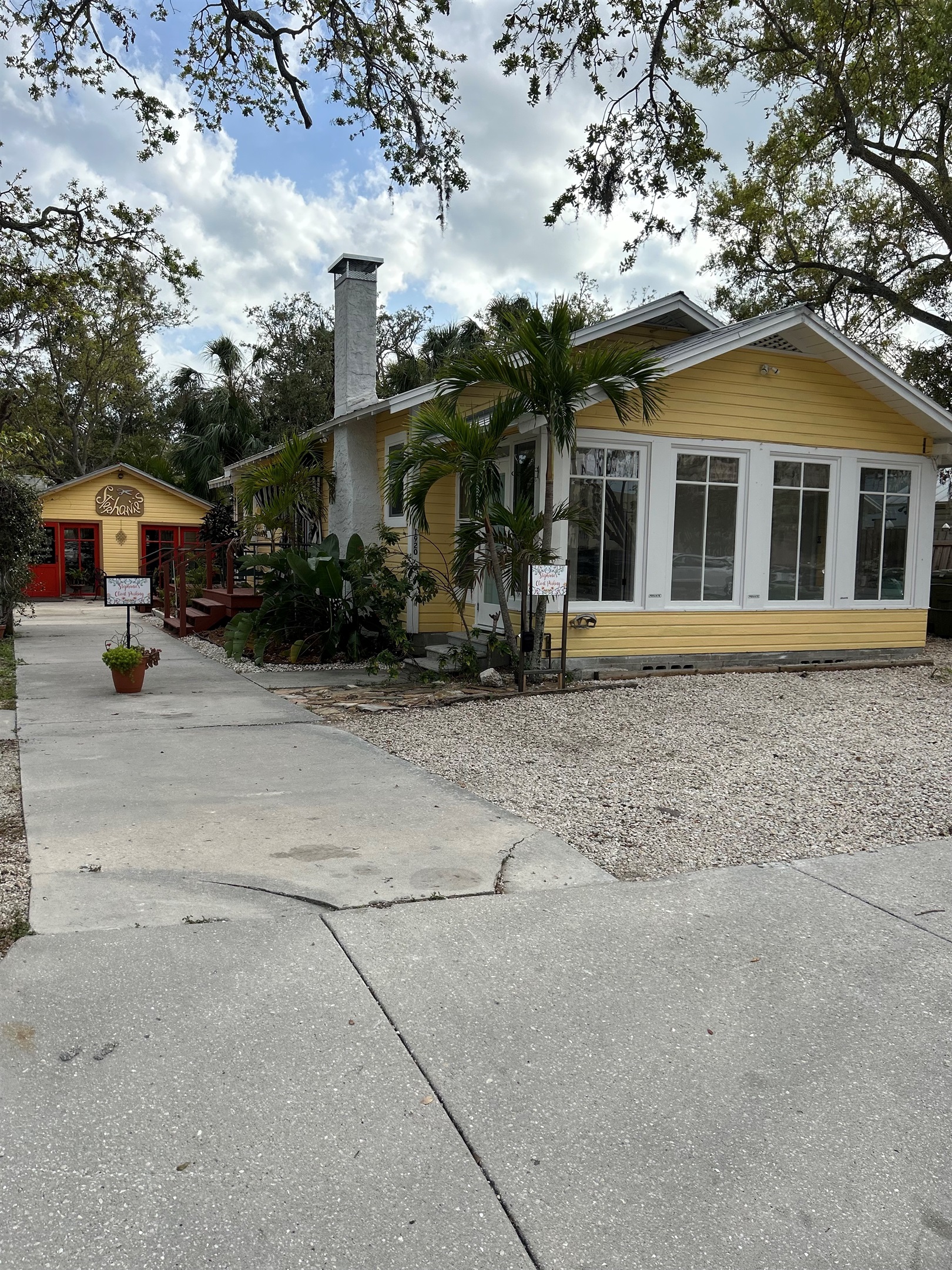 Front of House and Parking Area