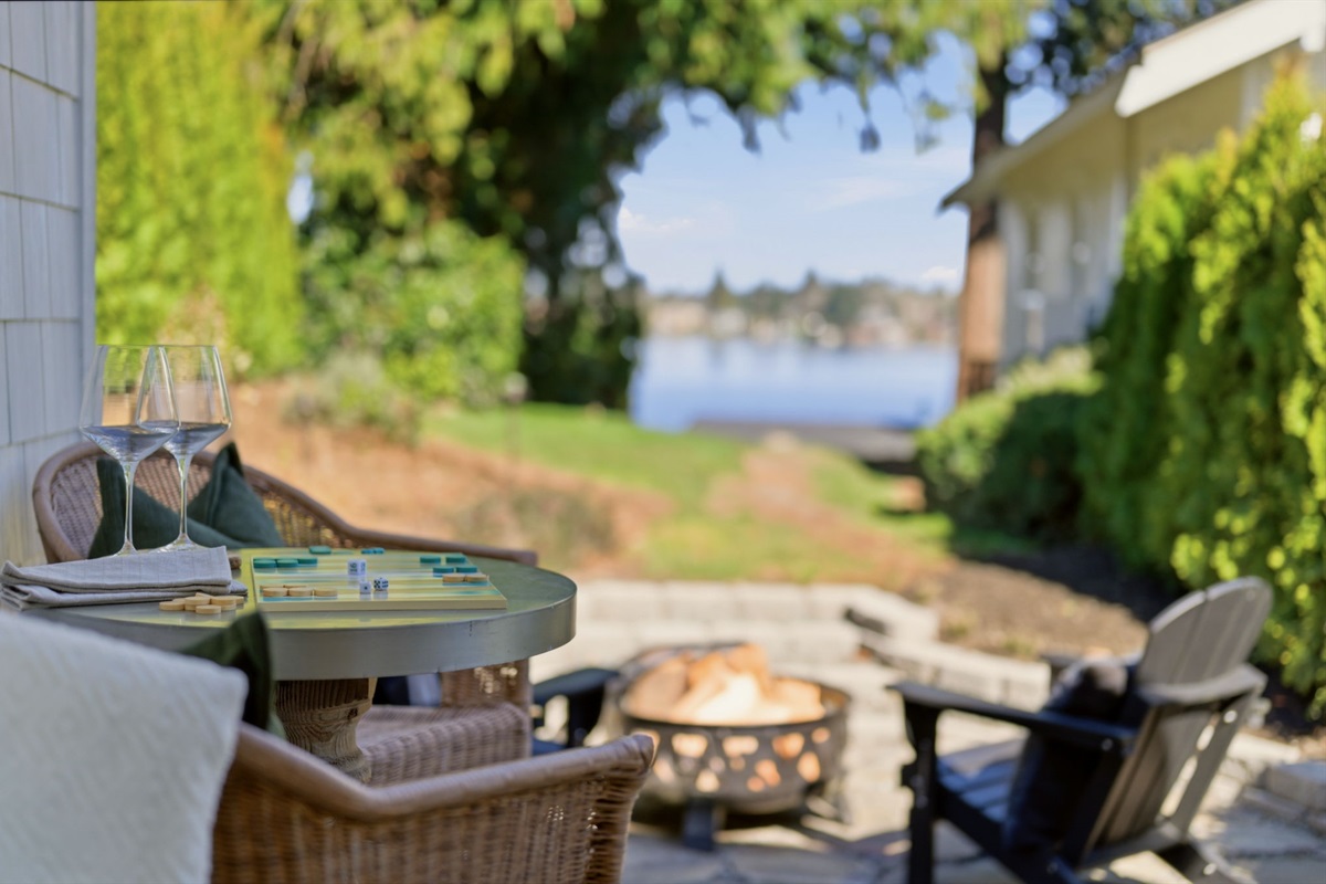 Your private outdoor nook was made for morning coffee, afternoon games, and fireside nights under the trees.