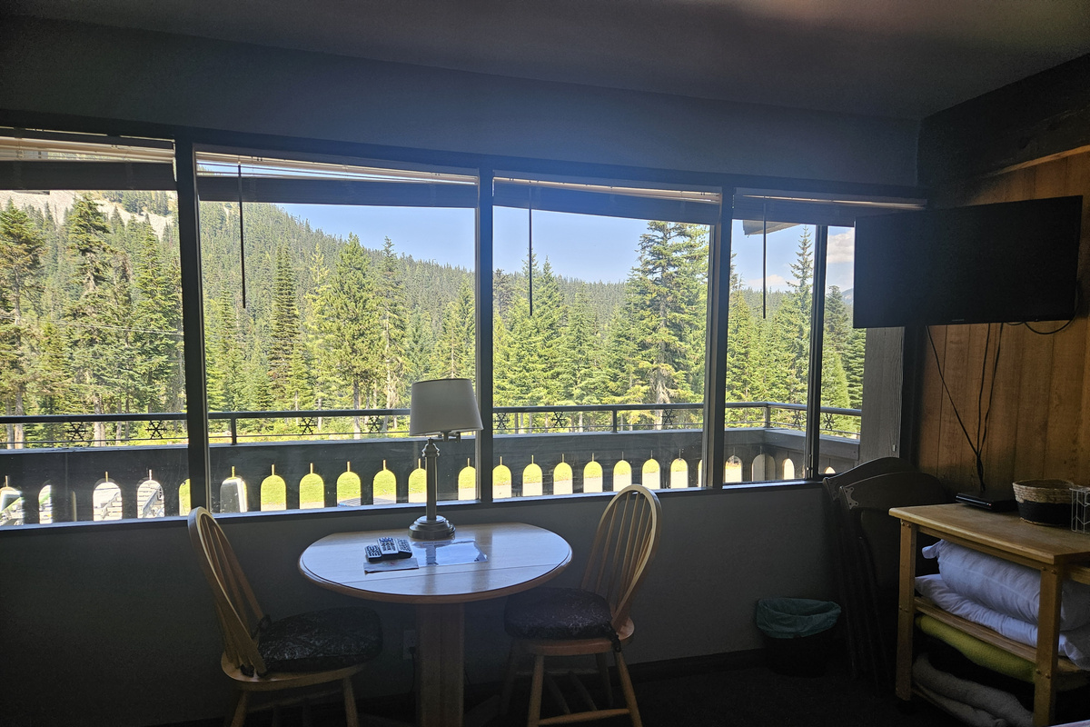 Dining Table with Outside View