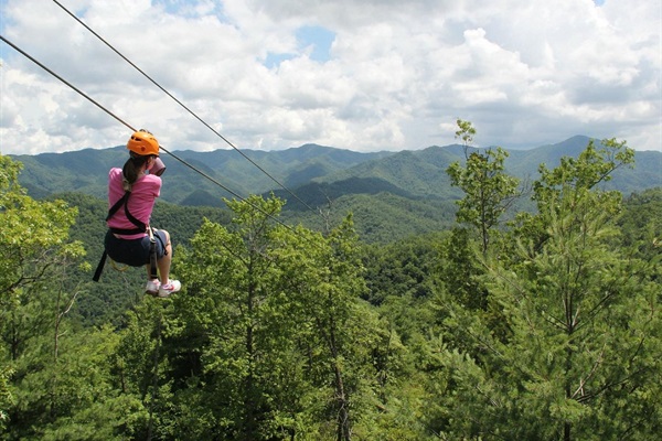 Zip Lining Thru Smokies