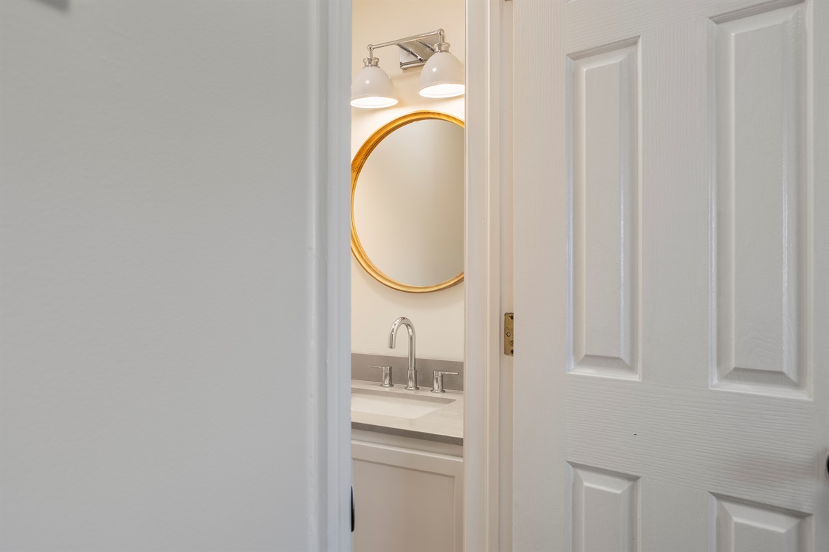 Poweder room on the first floor