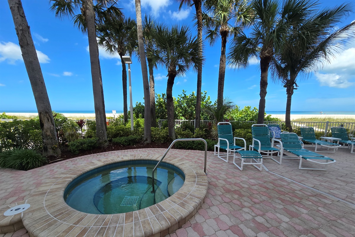 Waterfront heated pool and spa