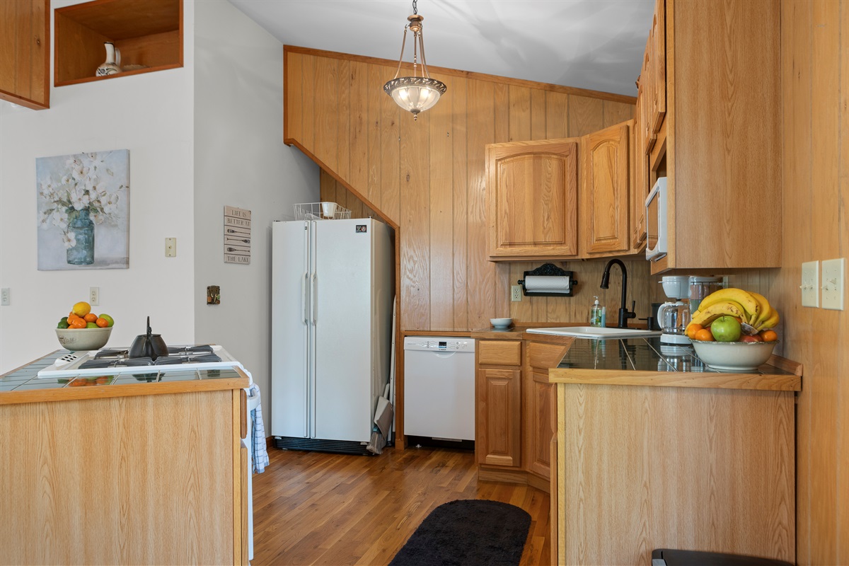 Kitchen Delight: Modern amenities meet rustic charm for your culinary adventures!