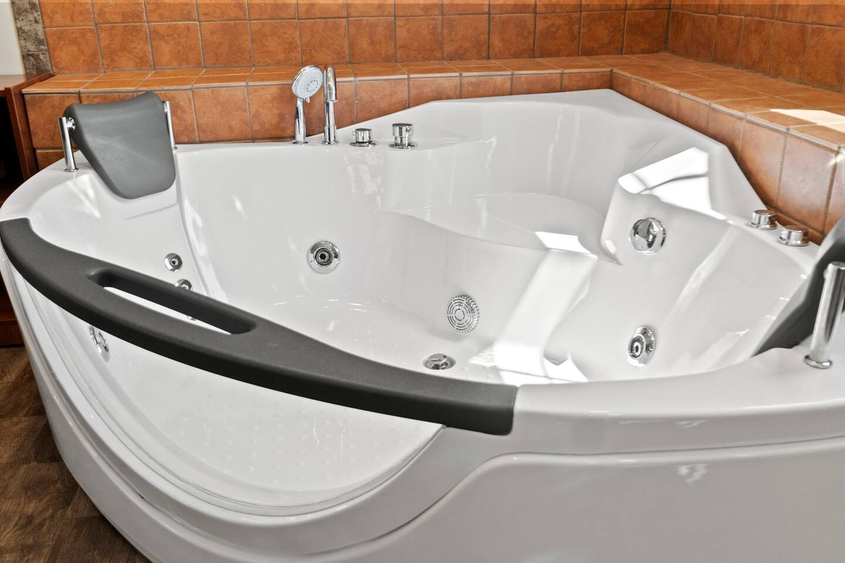Relax in the luxurious indoor jacuzzi, offering a soothing and spa-like experience right at home.