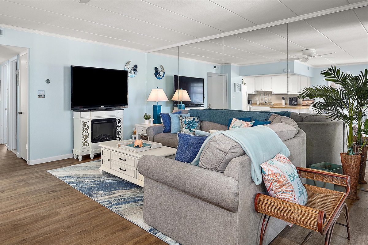 Stream your favorite shows with the 60" smart tv